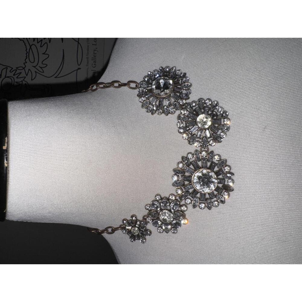 Vintage Style Crystal Statement Necklace